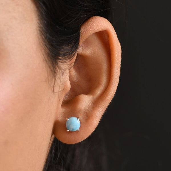 Larimar Ohrringe - 3,63 ct. image number 2