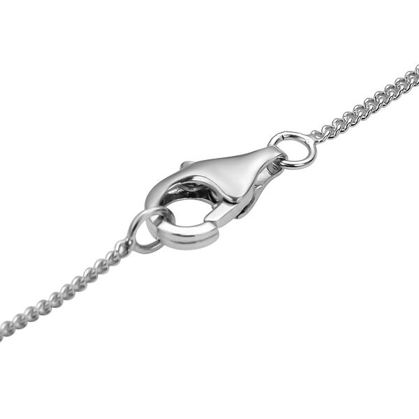 Moissanit Anhänger mit 45cm Kette , 925 Silber rhodiniert - 0,70 ct. image number 5