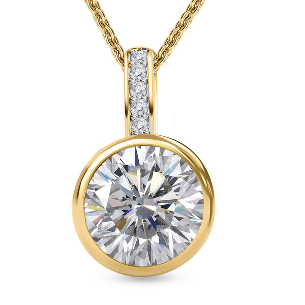 Moissanit-Anh&auml;nger mit Kette - 2,41 ct.