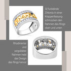 LUSTRO STELLA - zweifarbiger Zirkonia-Elefant-Ring in Silber image number 9