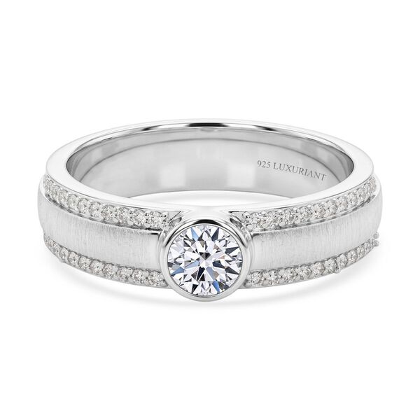 LUXURIANT DIAMOND - Lab Grown Diamant SI-GH Ring 925 Silber Rhodiniert (Gr&ouml;&szlig;e 17.00) ca. 0,51 ct