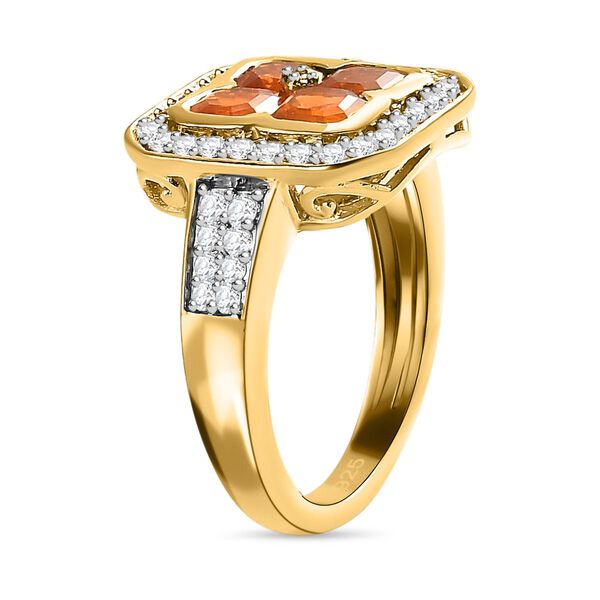 Purpurroter Feueropal und Zirkon-Ring - 1,46 ct. image number 5