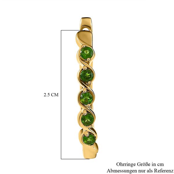 Natürliche Chromdiopsid-Ohrringe - 0,79 ct. image number 6