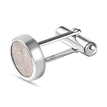 Muonionalusta Meteorit Schmuck Zubeh&ouml;r, 925 Silber rhodiniert, ca. 8.85 ct