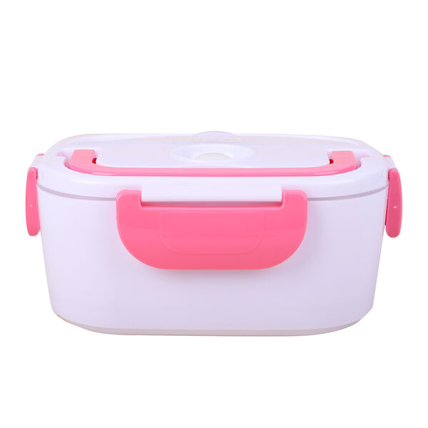 Elektroheizung Lunchbox, Rosa
Material:PP 
Gr&ouml;&szlig;e:23.5*16.5*10.5cm(1.05L)9.25*6.49*4.13INCH
Color:White+red
rating:50W
voltage:110V
2 pin UL plug power cable:100cm
 image number 4