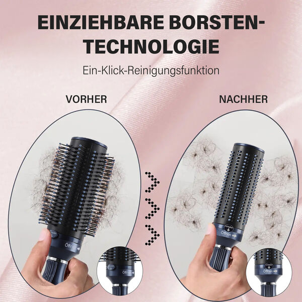 Ausziehbare Haarb&uuml;rste mit Knopfdruck, Navy image number 9