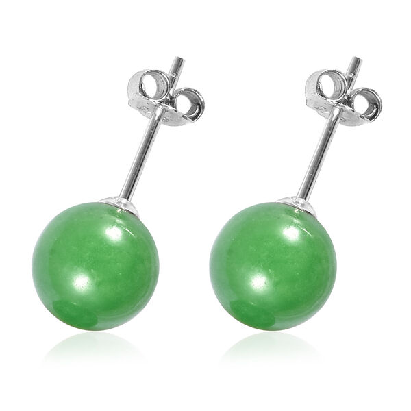 2er-Set - Gr&uuml;nes Jade-Armband, 19 cm, und Ohrstecker - 111,50 ct. image number 5