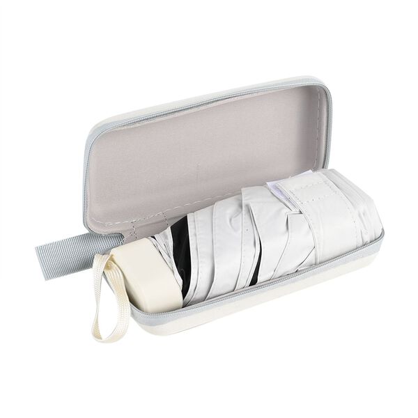 Sturmfester Pocketschirm mit Etui und UV-Schutz &ndash; Beige image number 4