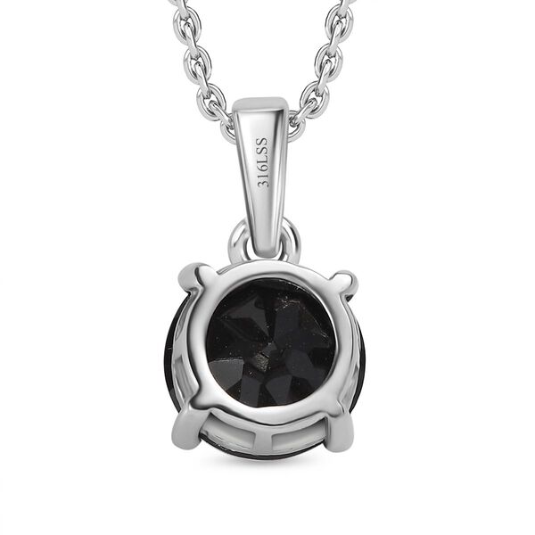 Schwarzer Spinell Anhänger mit 50cm Kette - 5 ct. image number 4