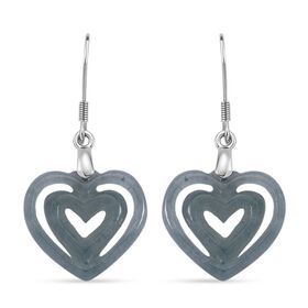 D'Joy Natürlicher Olmek Jadeit Ohrringe 925 Silber rhodiniert ca. 7.00 ct