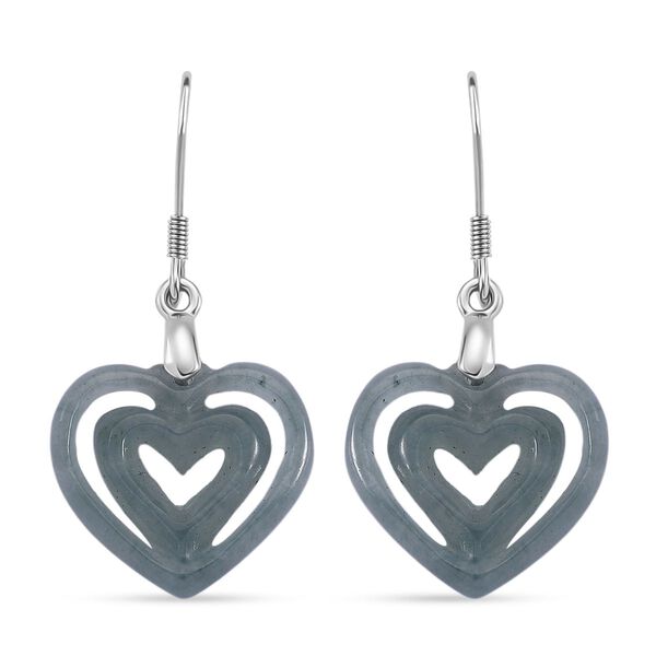 D'Joy Nat&uuml;rlicher Olmek Jadeit Ohrringe 925 Silber rhodiniert ca. 7.00 ct