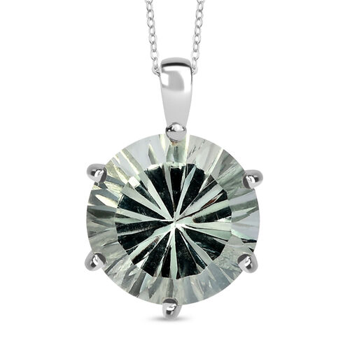 Prasiolith Anhänger mit 50cm Kette - 5,60 ct. image number 0