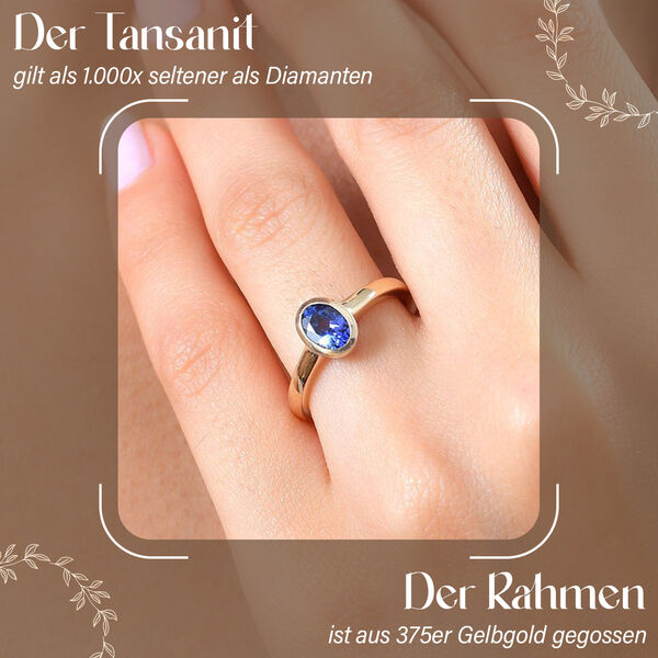AA Tansanit Ring - 0,90 ct. image number 3