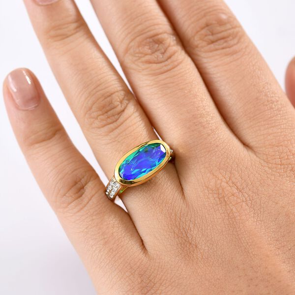 D’Joy Pfau Triplett Quarz und Zirkon Ring - 5,28 ct. image number 3