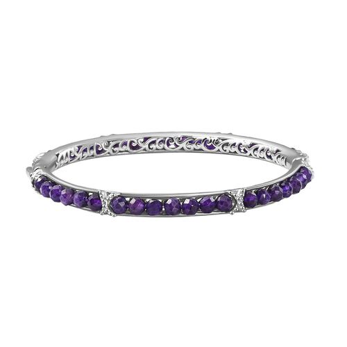 Afrikanischer Amethyst-Armreif, 19 cm - 22,86 ct. image number 0