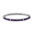 Afrikanischer Amethyst Armreif ca. 19 cm Messing ca. 22.86 ct