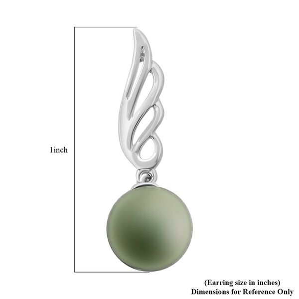 ILIANA zertifiziert und gepr&uuml;ft AAA Tahiti Perle Ohrringe in 750 Wei&szlig;gold image number 4