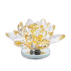 Drehbare Kristall-Lotusblume mit Geschenkbox, Gelb image number 0