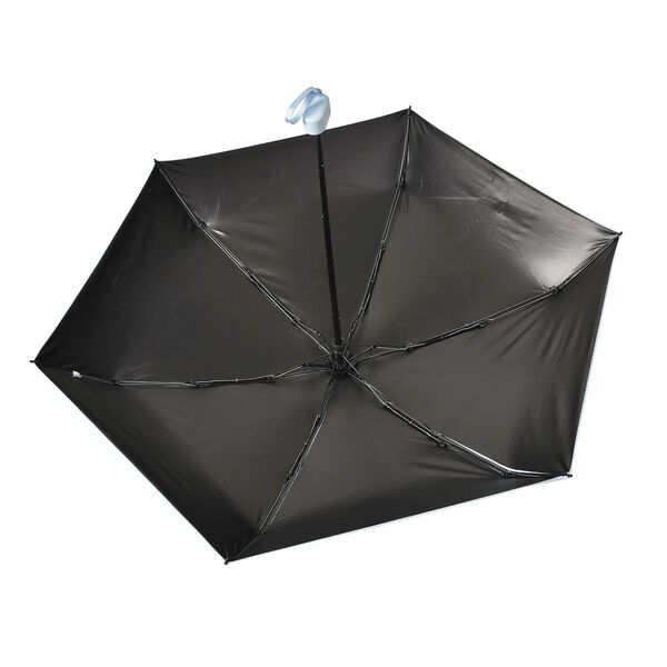 Sturmfester Pocketschirm mit Etui und UV-Schutz, Hellblau image number 7