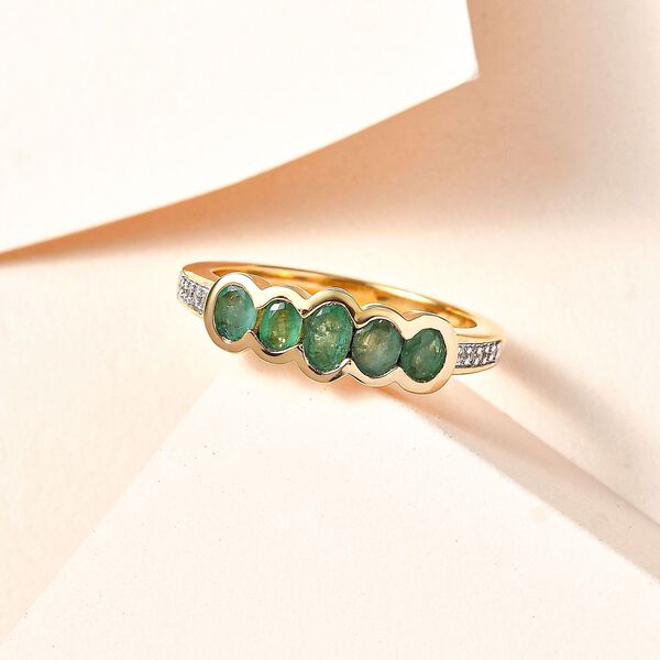 Kagem sambischer Smaragd-Ring - 0,90 ct. image number 2