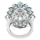 Kambodschanischer, blauer Zirkon-Ring, 925 Silber platiniert  ca. 14,89 ct image number 5