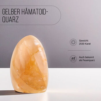 Gelber H&auml;matoid-Quarz -Medium ca. 2530 Cts.