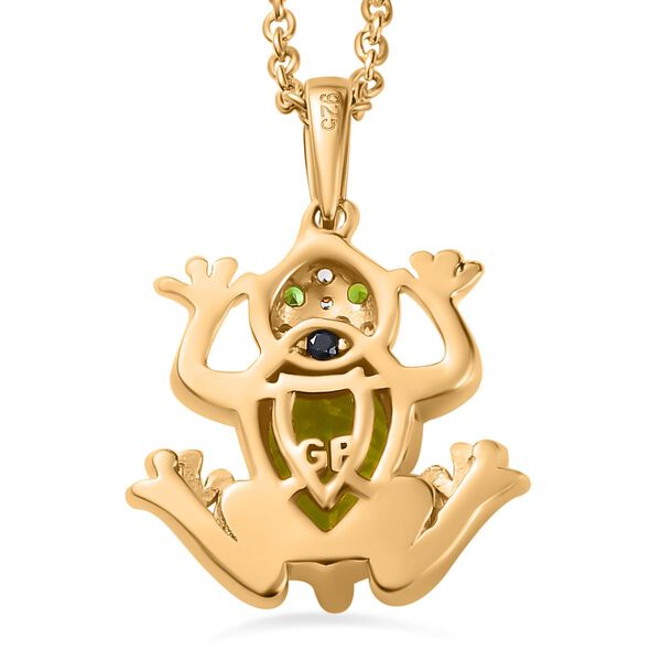 GP Trionfo Kollektion- Peridot, Chromdiopsid, Zirkon und blauer Saphir-Anh&auml;nger mit 45cm Kette - 2,14 ct. image number 5