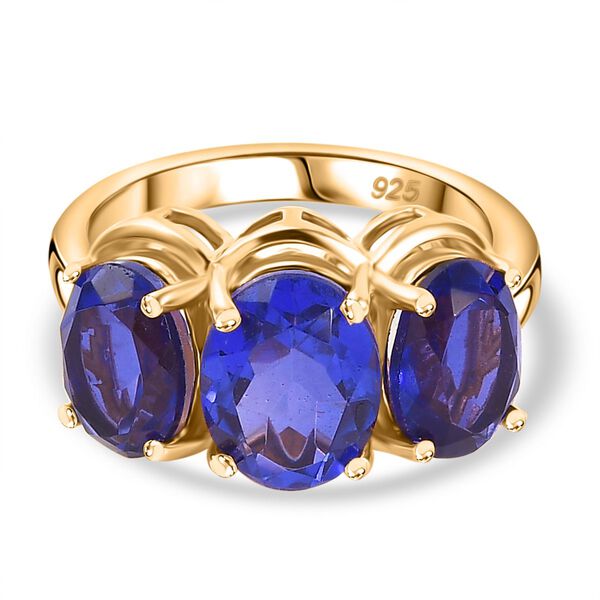 Tansanit-Farbe Quarz Ring - 4,90 ct.