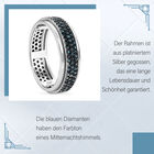 Luxus blauer Diamant-Anti-Stress-Spinning-Ring - 1 ct. image number 8