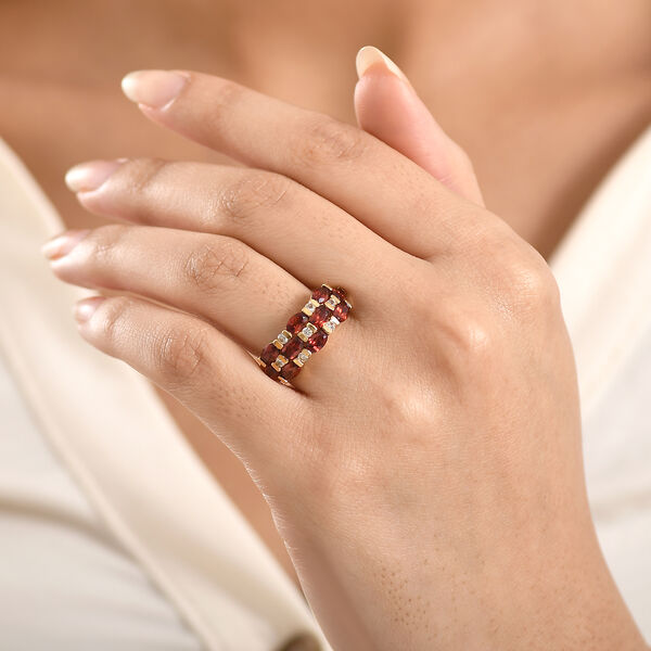 EverTrue Mosambik Granat und Zirkon Ring - 3,35 ct. image number 2