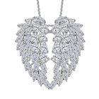 GP Kollektion - Weißer Zirkon Schmuckset 925 Silber rhodiniert ca. 8.33 ct