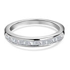 Diamant-Ring, 925 Silber platiniert (Größe 20.00) ca. 0.25 ct