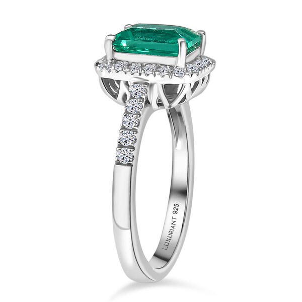 LUXURIANT AAA Labor kolumbianischer Smaragd und Labor Diamant Ring - 2,10 ct. image number 5