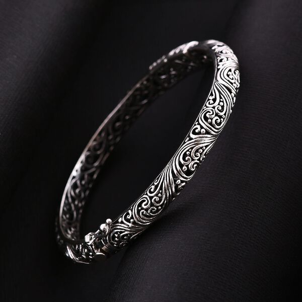 Royal Bali Kollektion - 925 Silber Armreif, 20cm image number 8