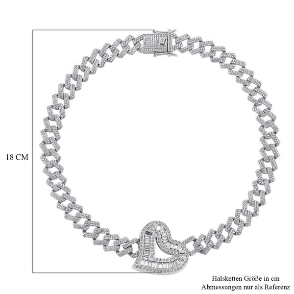 Weißer Kristall Halskette ca. 50 cm Standard image number 6