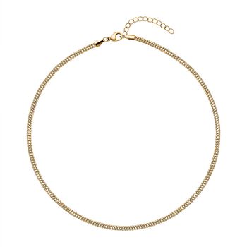 Panzerkette, ca. 50 cm, Edelstahl, ca. 9,10g, goldfarben