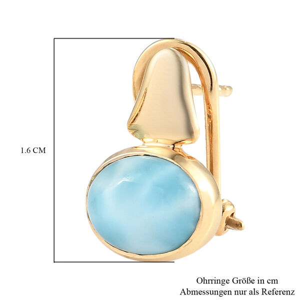 Larimar Ohrh&auml;nger 925 Silber vergoldet ca. 4,38 ct&nbsp; image number 5