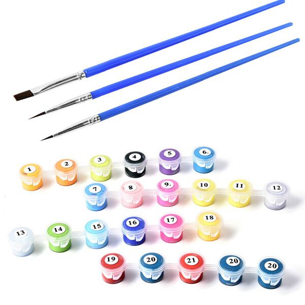 Bunter Elefant, Malen nach Zahlen Kit, Gr&ouml;&szlig;e 40x50 cm image number 1