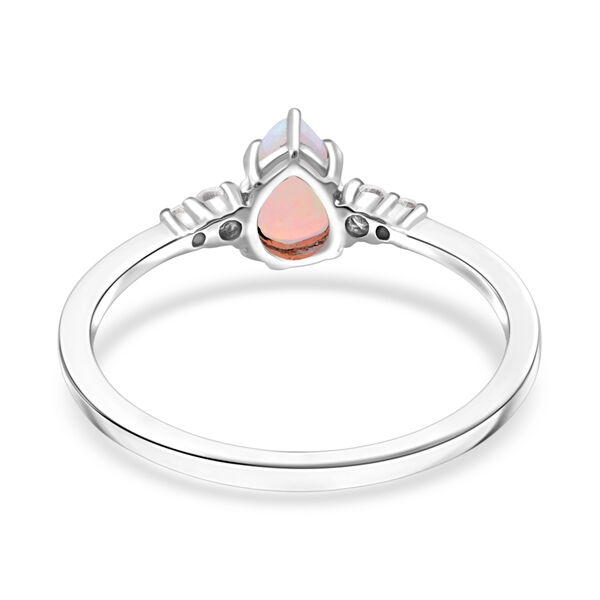 AA Nat&uuml;rlicher &auml;thiopischer Welo Opal und Moissanit Ring und Anh&auml;nge image number 6