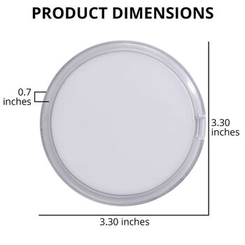 Zweiseitiger LED Schminkspiegel, wei&szlig;