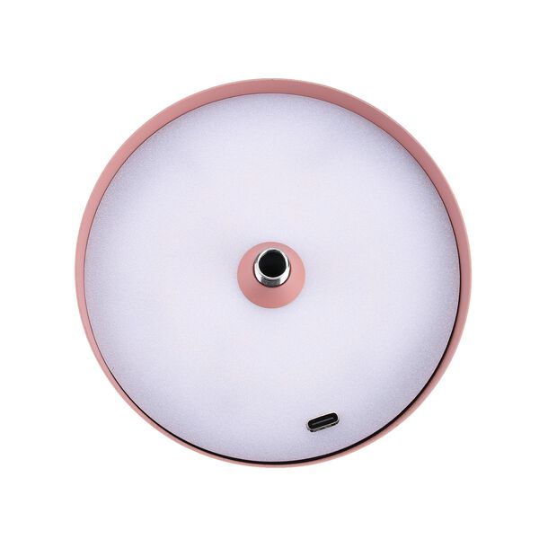 Wiederaufladbare, dimmbare Metall-Tischlampe, 11x38cm, Rosa image number 6