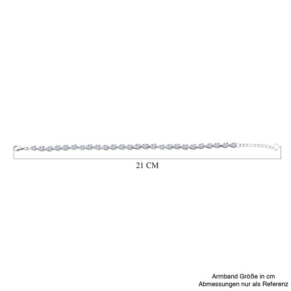 LUSTRO STELLA weißes Zirkonia 18cm Armband image number 4