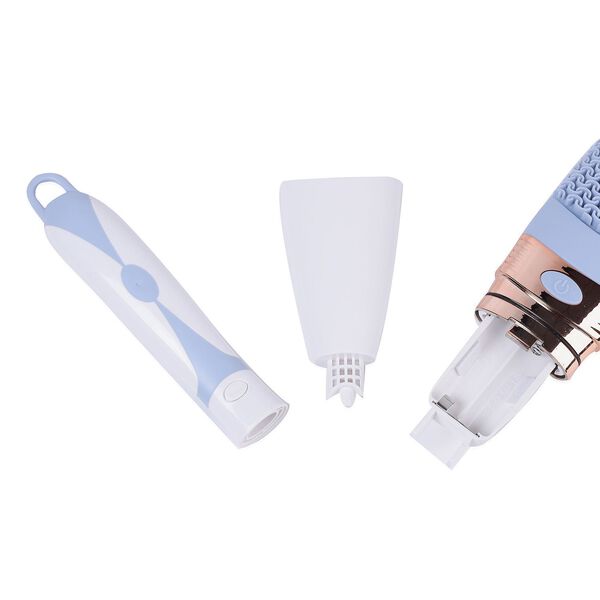 Silikon Badebürste mit langem Griff und elektrischer Vibration, Blau image number 8