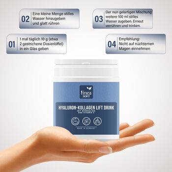 Linea Soft - Hyaluron und Collagen Anti-Aging Lift Drink 300 gr - 30 Tage Kur