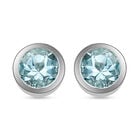 Espirito Santo Aquamarin-Ohrringe, 925 Silber platiniert ca. 1,30 ct