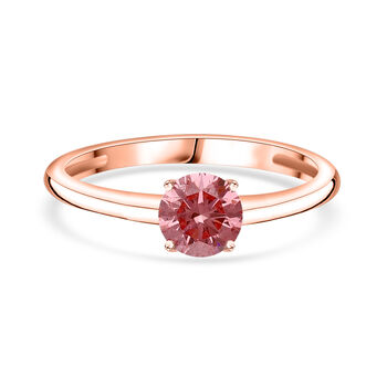 LUXURIANT SGL zertifizierter VS rosa Labor Diamant Ring in 585 Ros&eacute;gold- 0,50 ct.