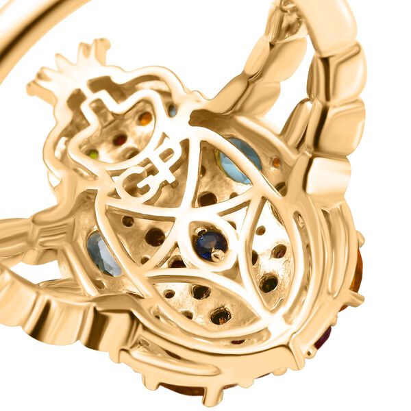 GP Trionfo Kollektion- Rhodolith Granat und Multi Edelstein Ring - 2,21 ct. image number 8