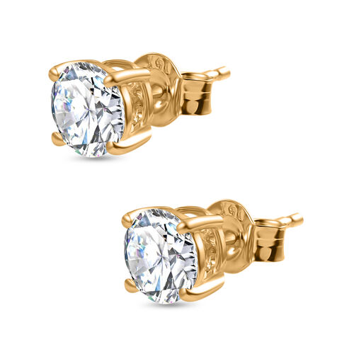 LUXURIANT DIAMOND- VS-GH Labor Diamant Ohrringe in 585 Gelbgold - 1 ct. image number 4