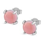 D'Joy Natürlicher Rosa Königsmuschel Perle Ohrringe 925 Silber rhodiniert
