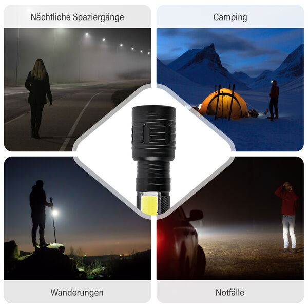 Aluminium Taschenlampe mit LED-Funktion image number 14